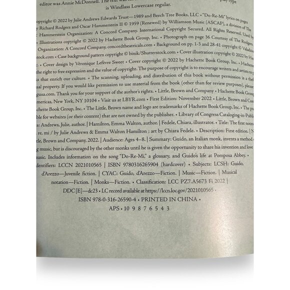 The First Notes: The Story Of Do Re Mi By Julie Andrews & Emma Walton Hamilton 1 - Picture 4 of 8